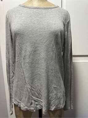 Organic John Patrick Gray Long-Sleeve Women's Tee. Sz. L